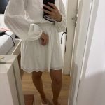 שמלת פשתן לבנה H&M - אייץ' אנד אם יד שנייה בנמיז - Nemyz