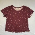 חולצה קצרה פרחונית Pull & Bear - פול אנד בר יד שנייה בנמיז - Nemyz