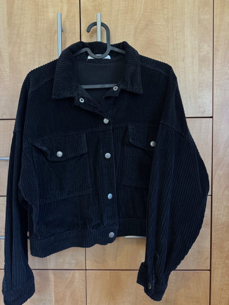 ג׳קט קורדרוי שחור Pull & Bear - פול אנד בר יד שנייה בנמיז - Nemyz