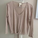 חולצת פשתן ארוכה H&M - אייץ' אנד אם יד שנייה בנמיז - Nemyz