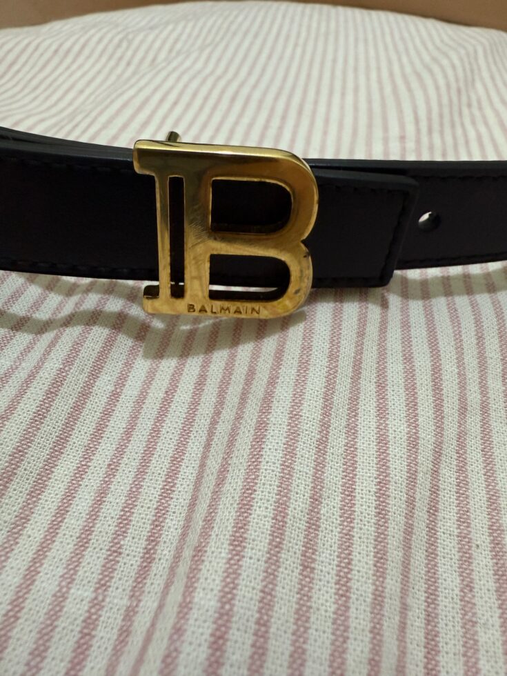 חגורת עור של בלמן Balmain – בלמיין יד שנייה בנמיז - Nemyz