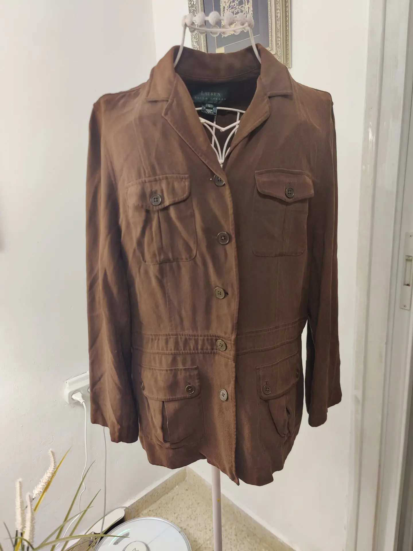 גקט סגנון רוכבים משי Ralph Lauren - ראלף לורן יד שנייה בנמיז - Nemyz