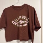 חולצה קצרה חומה Billabong – בילבונג יד שנייה בנמיז - Nemyz