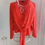 Blouse עם קשירה Topshop-טופ שופ יד שנייה בנמיז - Nemyz