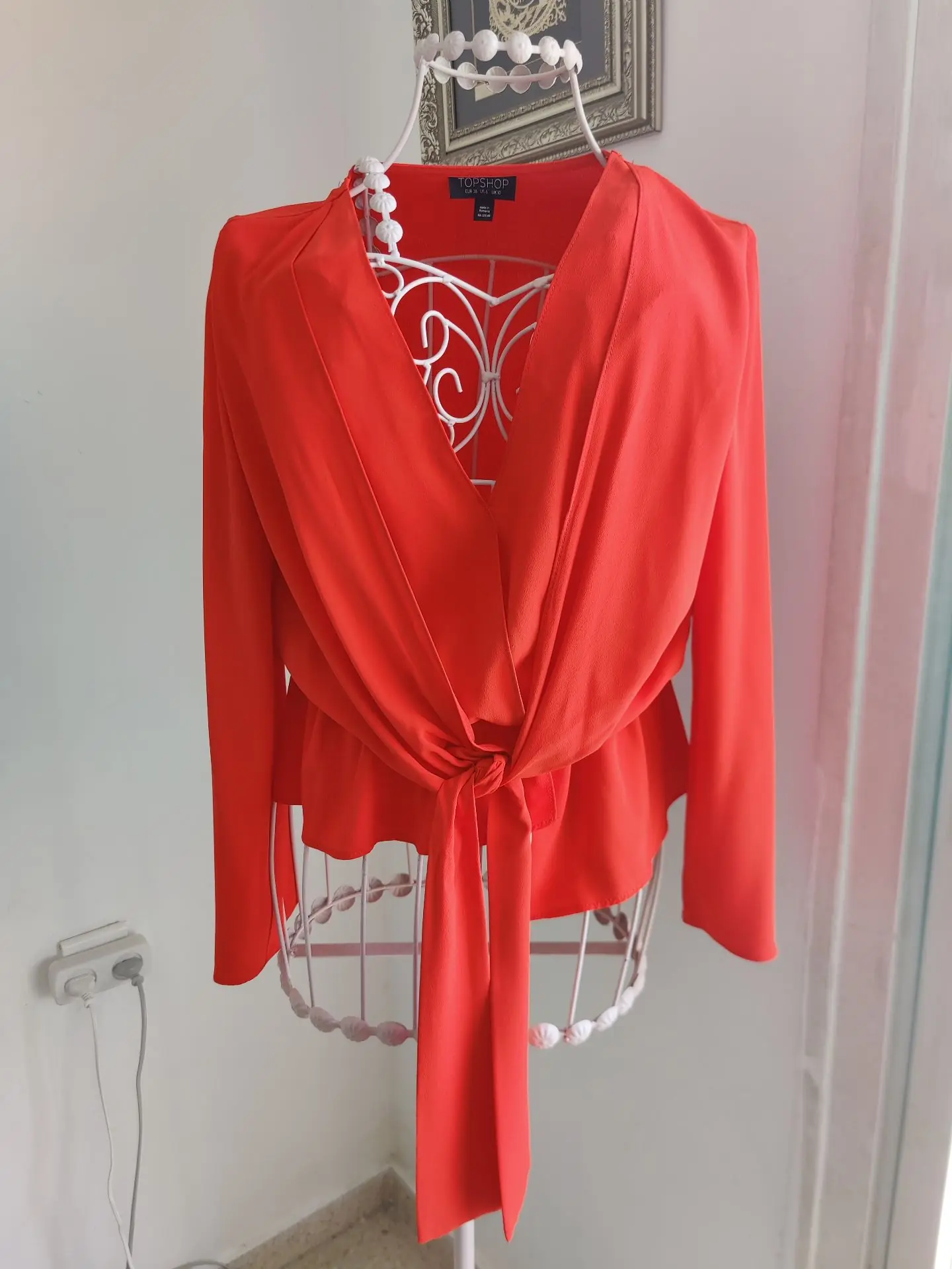 Blouse עם קשירה Topshop-טופ שופ יד שנייה בנמיז - Nemyz
