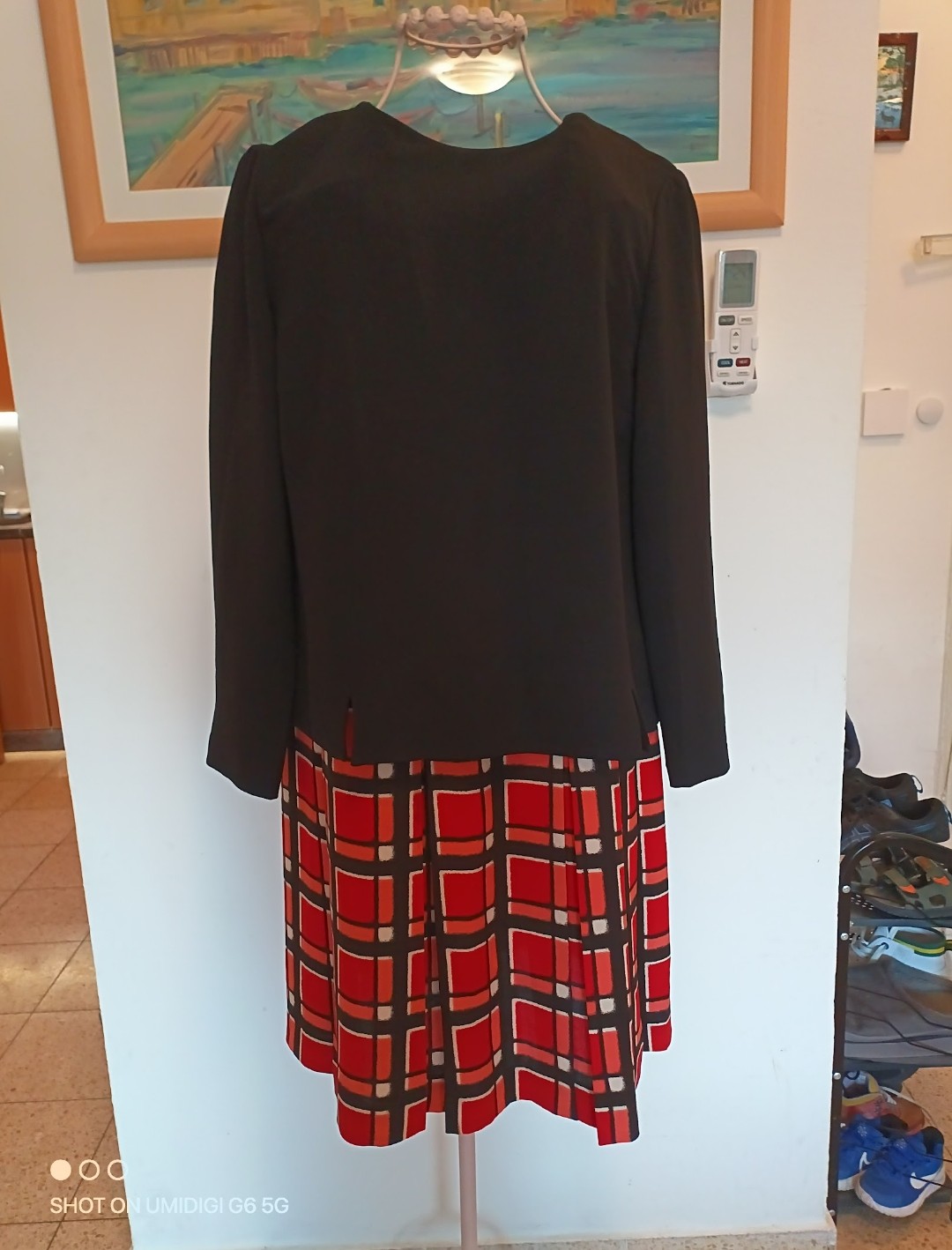 שמלת tartan אלגנטית Marc Jacobs - מארק ג'ייקובס יד שנייה בנמיז - Nemyz