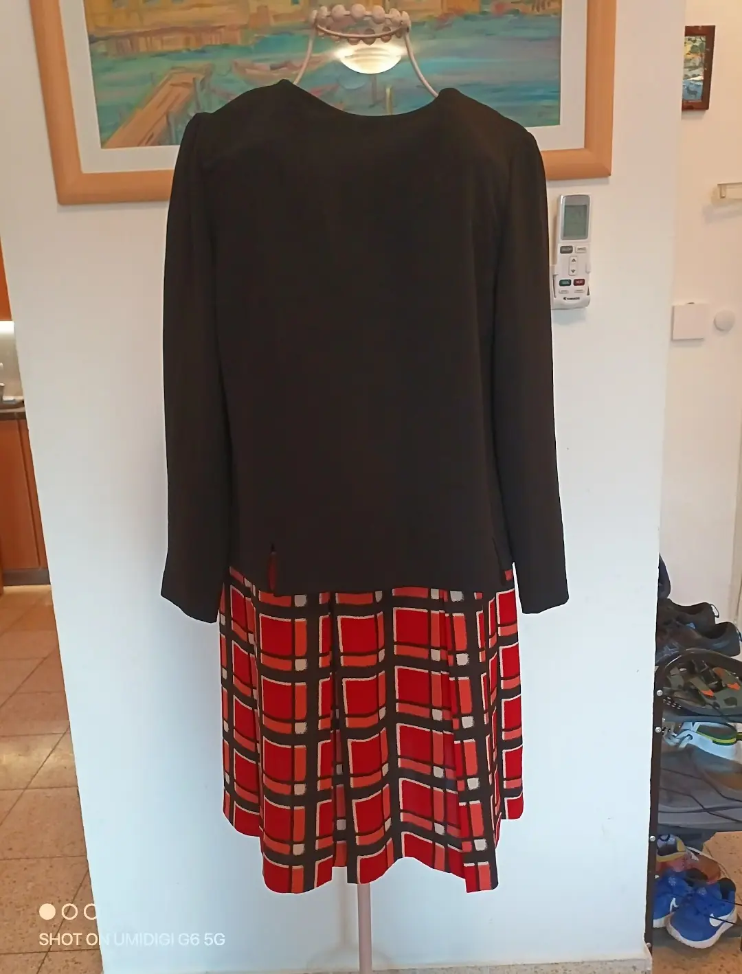 שמלת tartan אלגנטית Marc Jacobs - מארק ג'ייקובס יד שנייה בנמיז - Nemyz