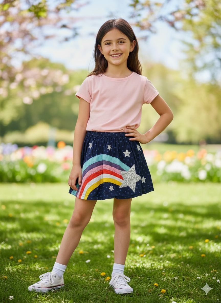 חצאית מתוקה ייחודית Mini Boden – מיני בודן​ יד שנייה בנמיז - Nemyz
