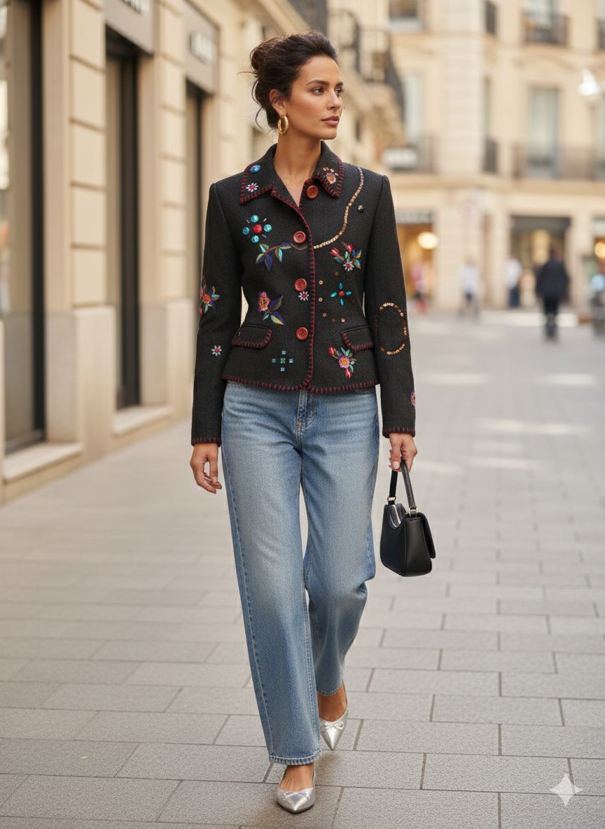Embellished blazer Zara - זארה יד שנייה בנמיז - Nemyz