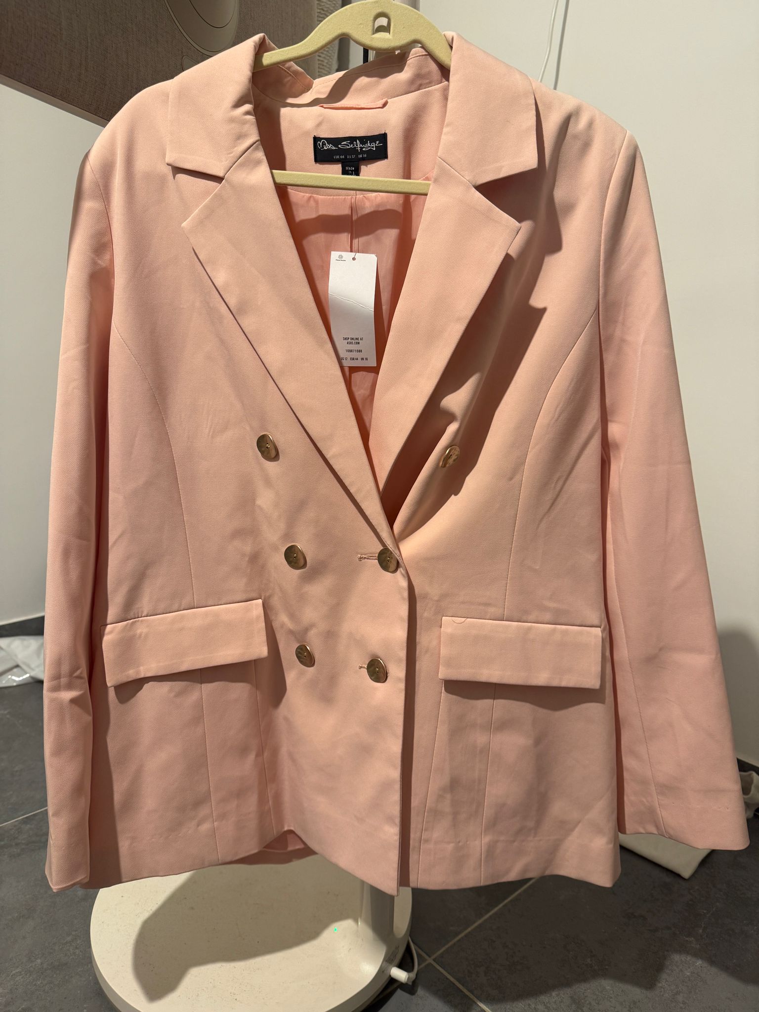 בלייזר בצבע pale pin Miss Selfridge יד שנייה בנמיז - Nemyz