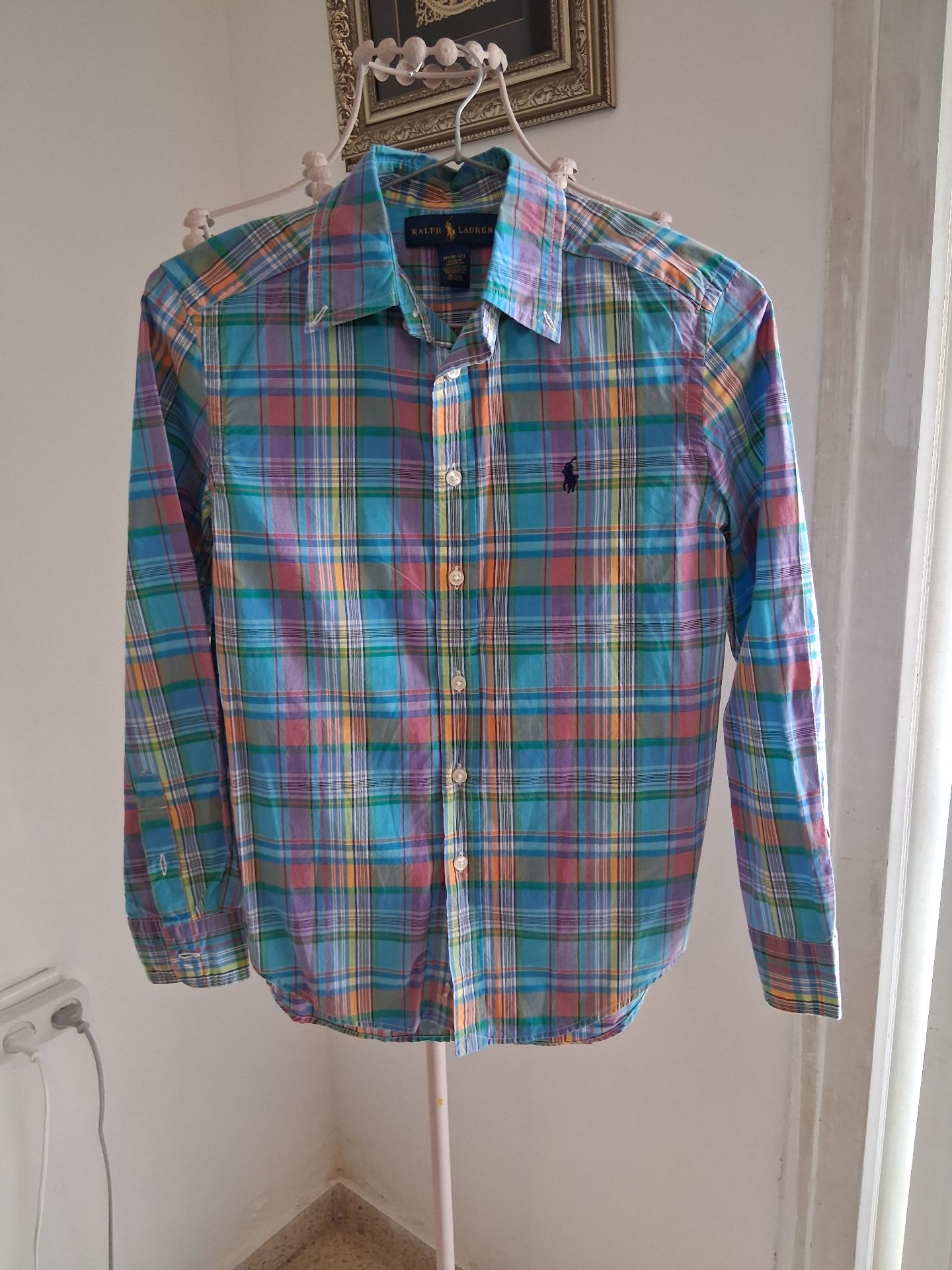 חלצת madras מיוחדת פולו ראלף לורן – Polo Ralph Lauren יד שנייה בנמיז - Nemyz