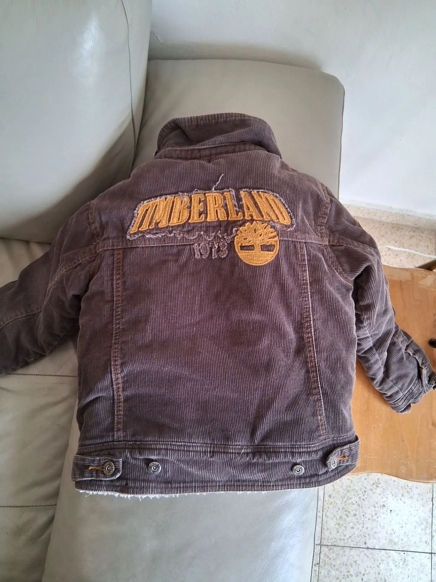 מעיל Sherpa קורדרוי Timberland - טימברלנד יד שנייה בנמיז - Nemyz