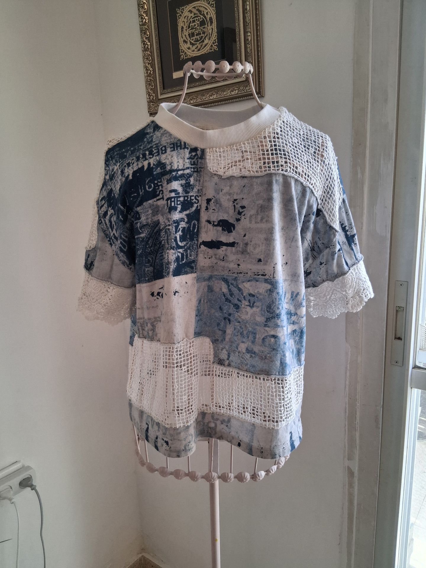 חולצה patchwork Anthropologie יד שנייה בנמיז - Nemyz