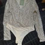 בגד גוף חדש זהב H&M - אייץ' אנד אם יד שנייה בנמיז - Nemyz