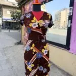 שמלה חומה וינטג׳ אחר יד שנייה בנמיז - Nemyz