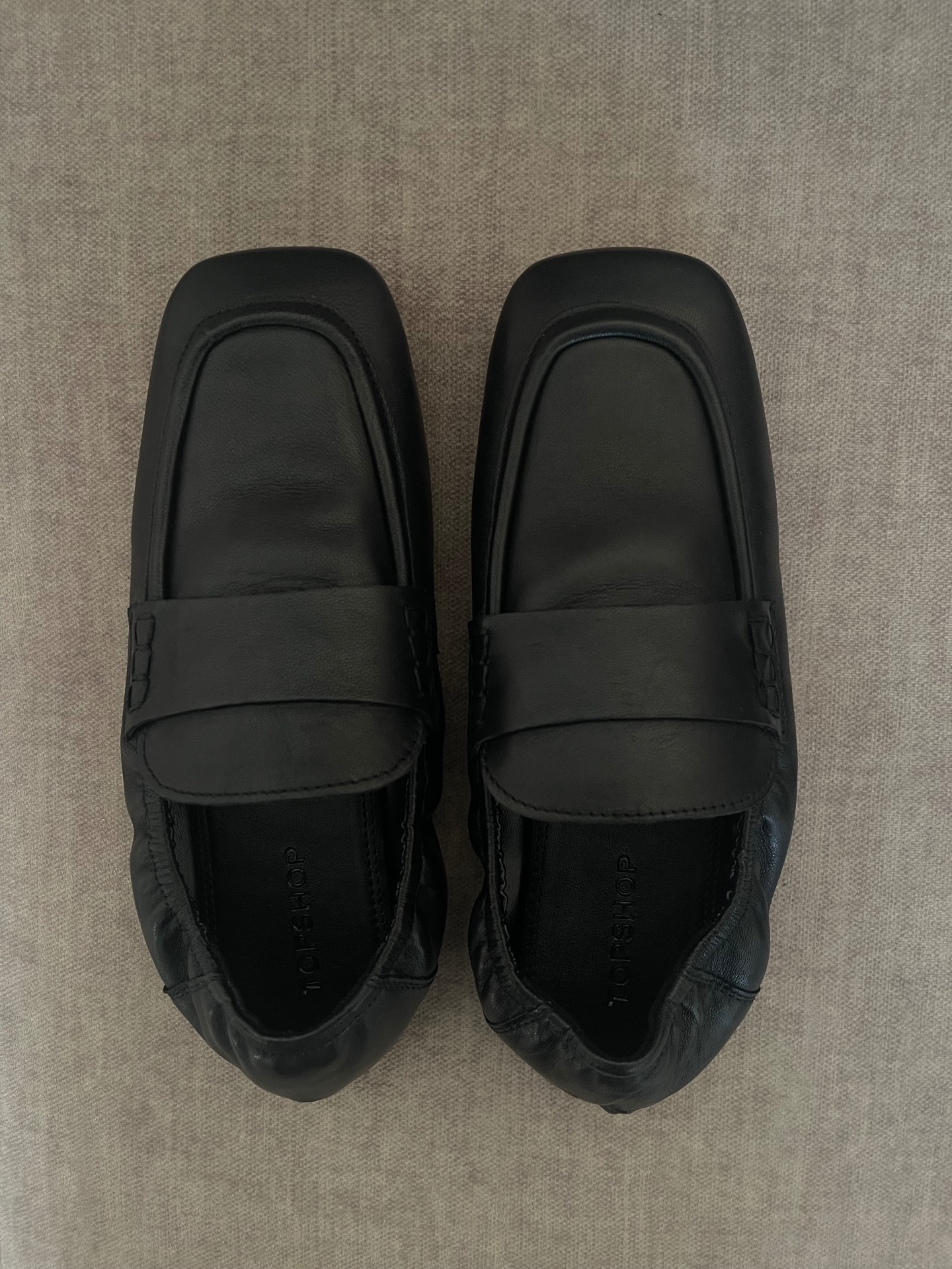 מוקסינים עור Topshop-טופ שופ יד שנייה בנמיז - Nemyz