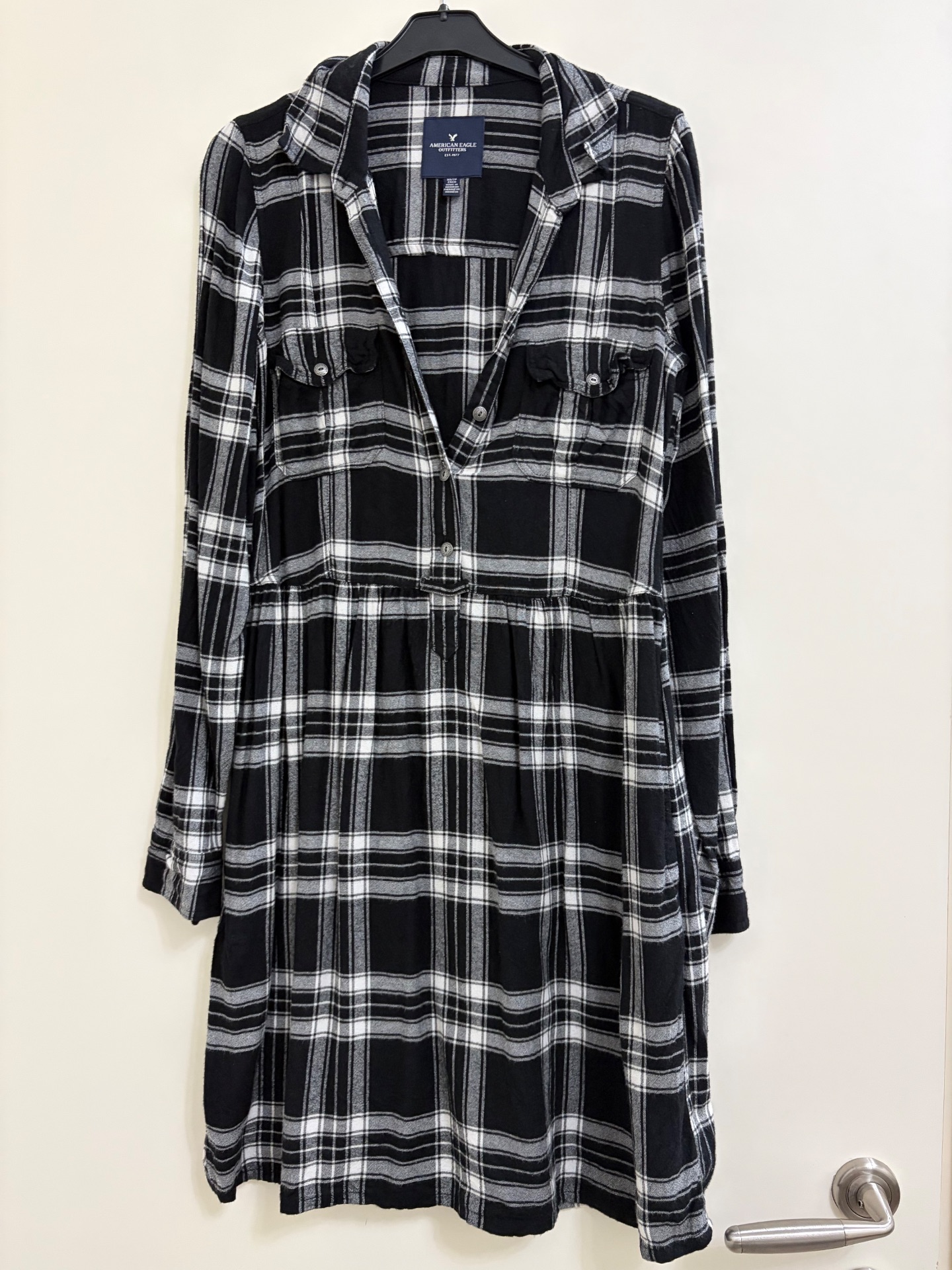 שמלת פלנל משובצת American Eagle – אמריקן איגל יד שנייה בנמיז - Nemyz