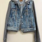ג׳קט ג׳ינס קפוצ׳ון American Eagle – אמריקן איגל יד שנייה בנמיז - Nemyz
