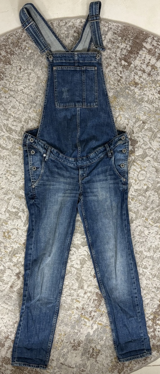 אוברול ג׳ינס להריון H&M - אייץ' אנד אם יד שנייה בנמיז - Nemyz