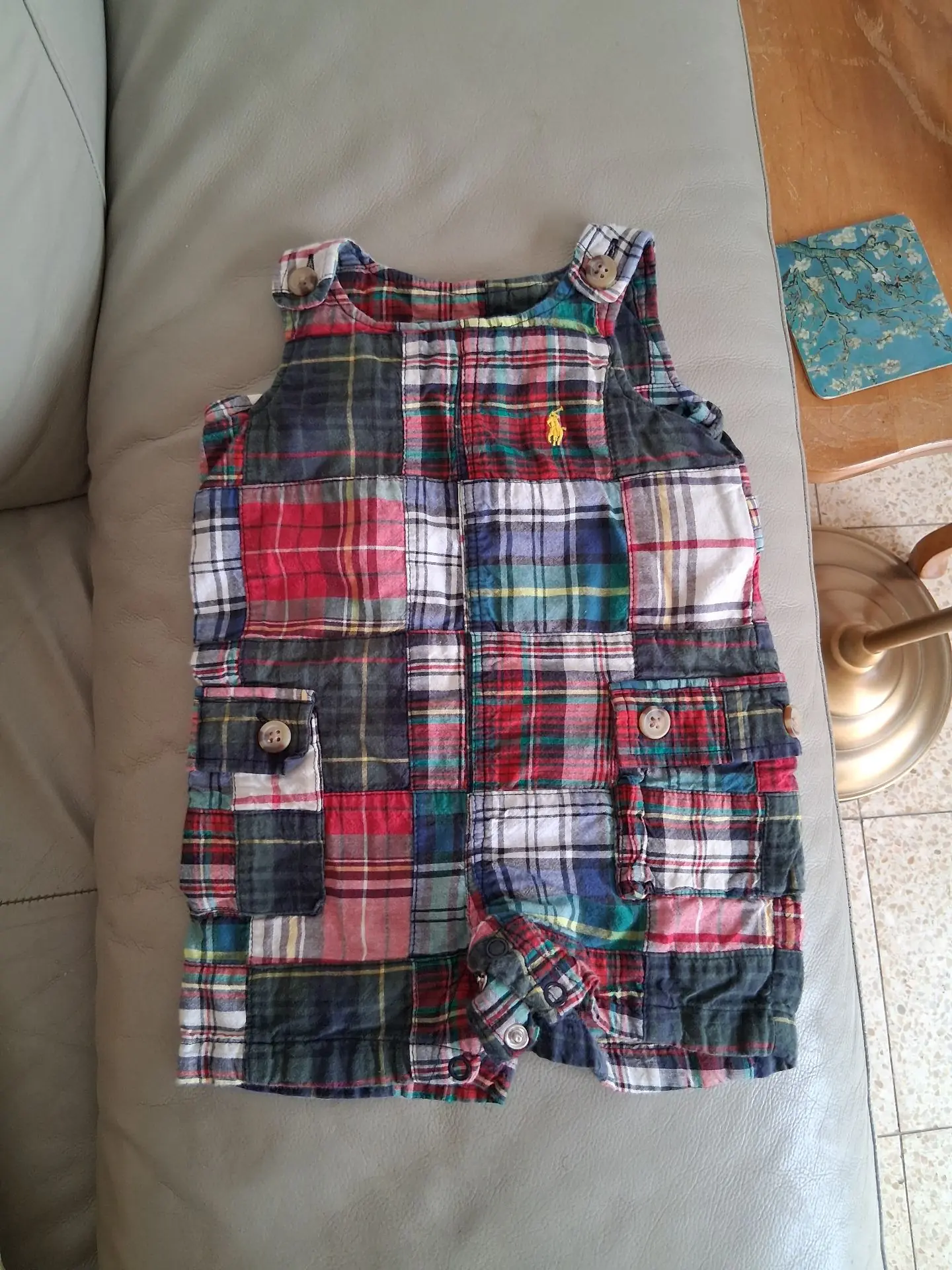Baby romper plaid פולו ראלף לורן – Polo Ralph Lauren יד שנייה בנמיז - Nemyz