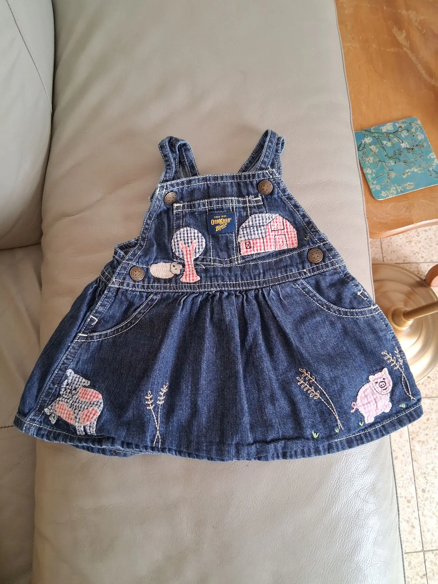 שמלת גינס תינוקת OshKosh B'gosh – אושקוש בגוש​ יד שנייה בנמיז - Nemyz