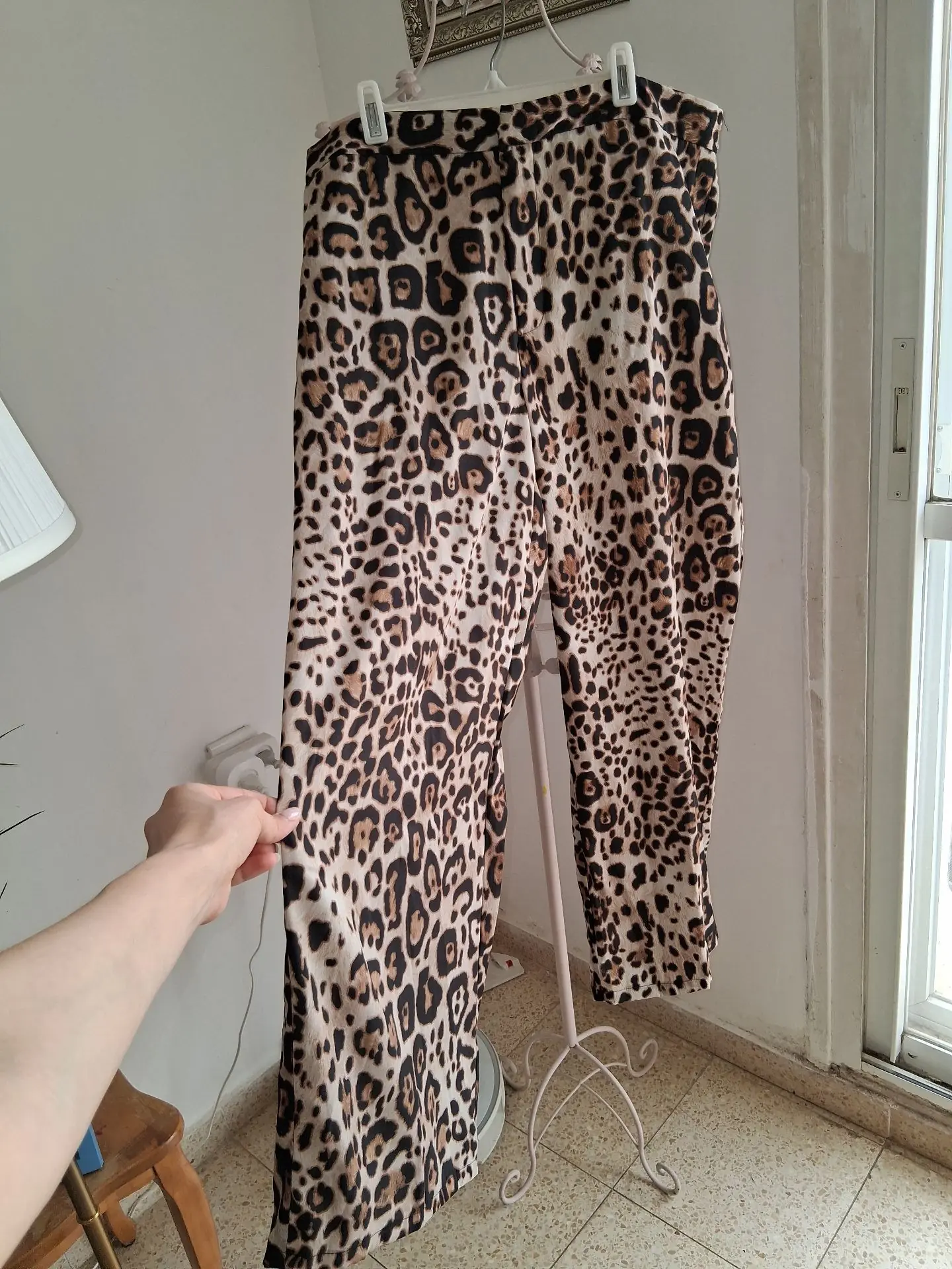 מכנס מנומר wide leg Zara - זארה יד שנייה בנמיז - Nemyz