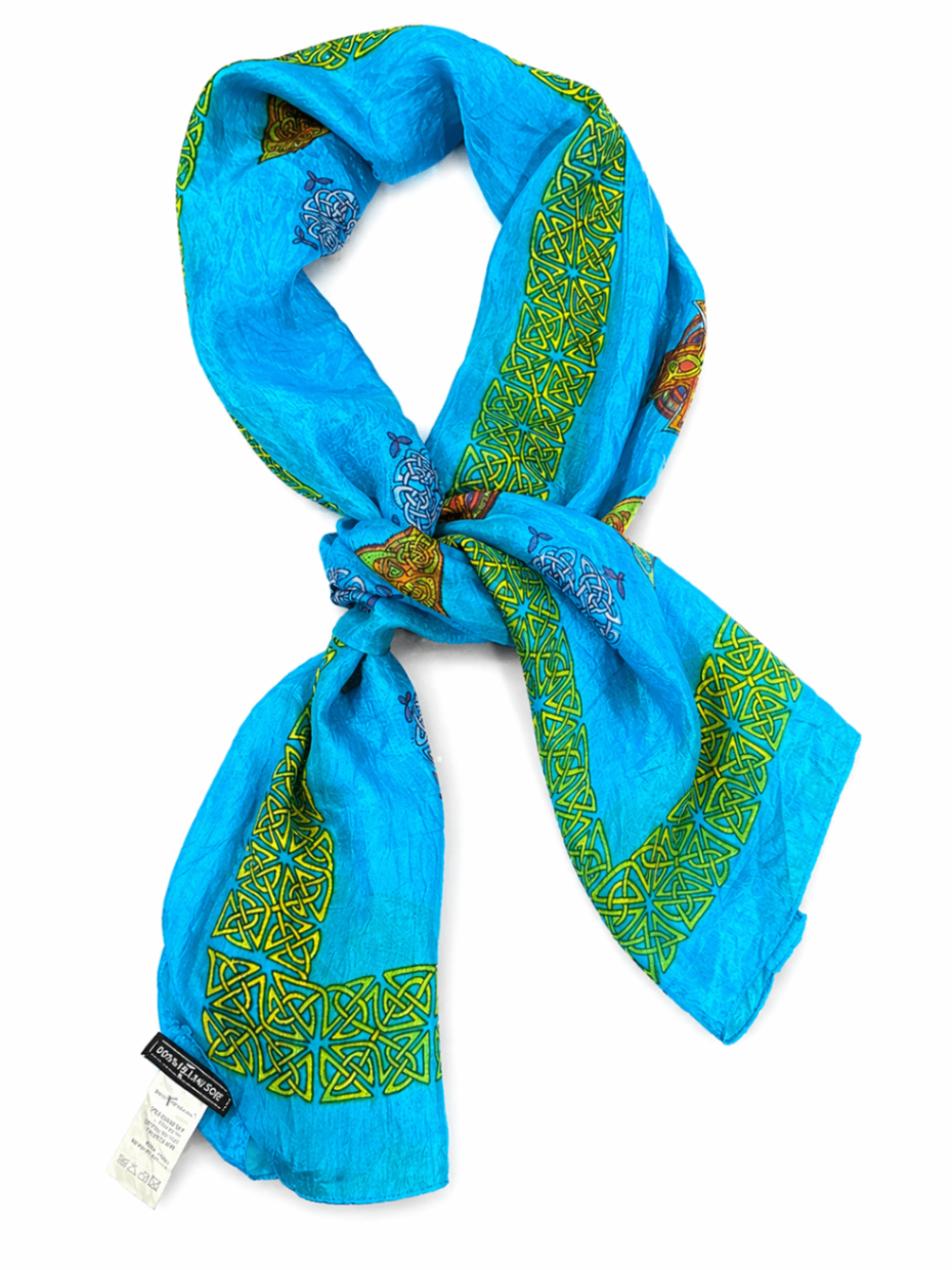 צעיף משי וינטג׳ Dorin Frankfurt - דורין פרנקפורט יד שנייה בנמיז - Nemyz