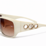 YSL Cream Sunglasses Saint Laurent - סן לורן יד שנייה בנמיז - Nemyz