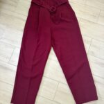 מכנסיים מחויט בורדו Topshop-טופ שופ יד שנייה בנמיז - Nemyz