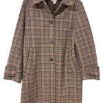 מעיל משובץ ארוך H&M - אייץ' אנד אם יד שנייה בנמיז - Nemyz
