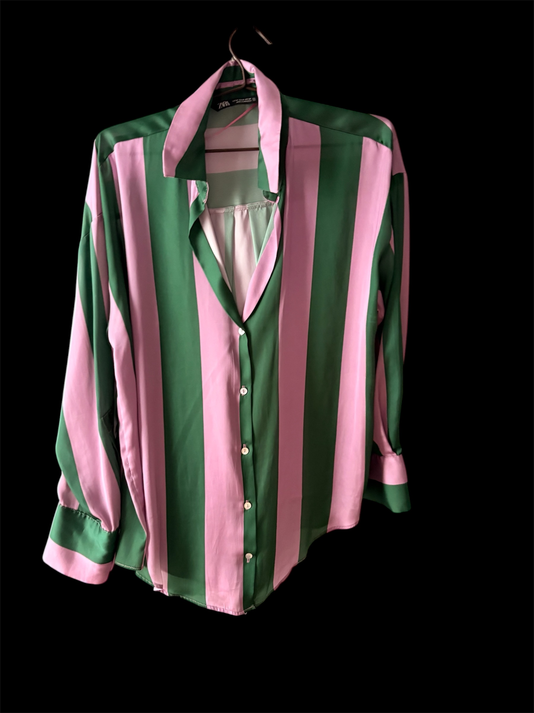 חולצת פסים מכופתרת Zara - זארה יד שנייה בנמיז - Nemyz