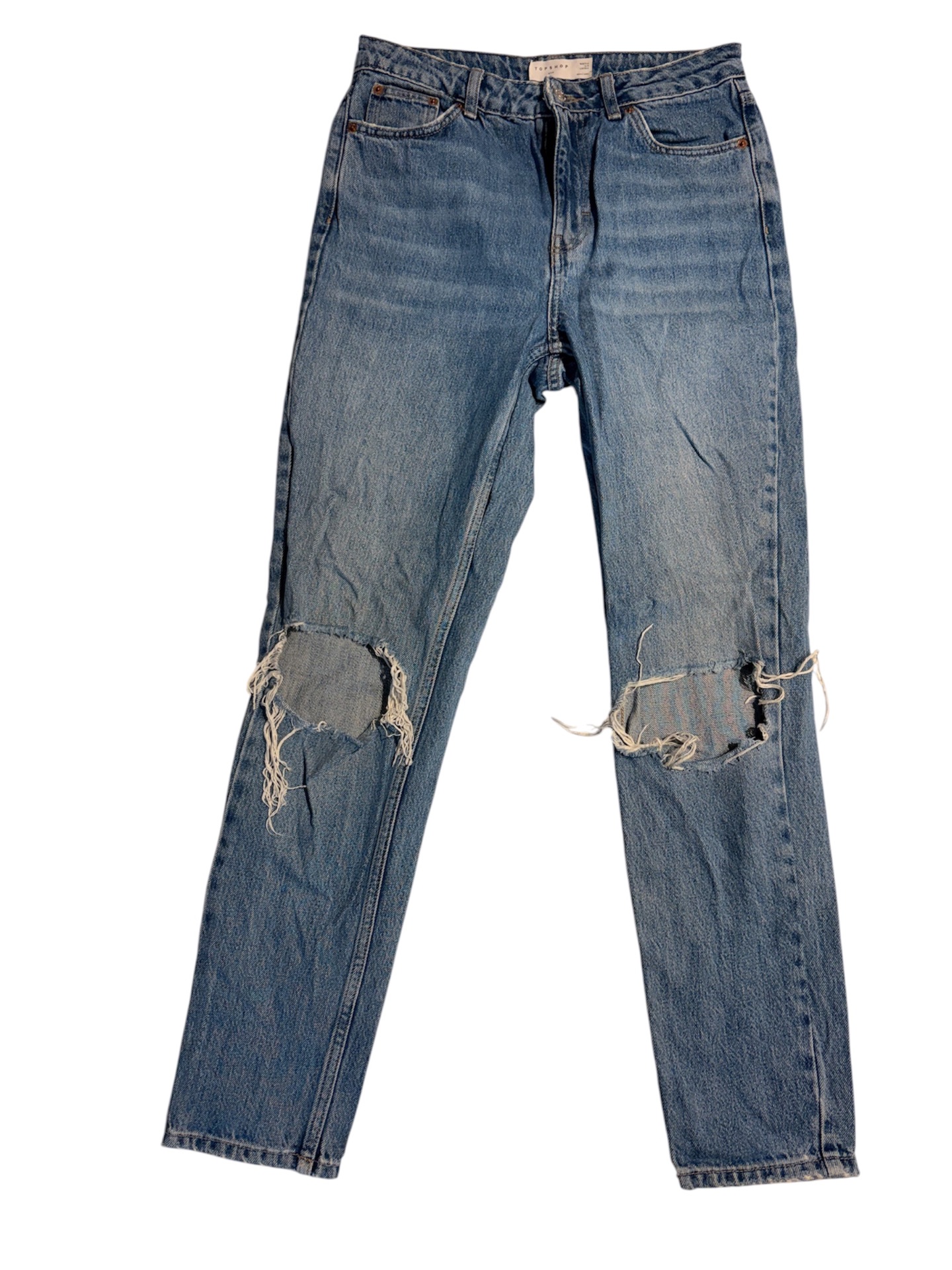 ג׳ינס קרעים ניינטיז Topshop-טופ שופ יד שנייה בנמיז - Nemyz