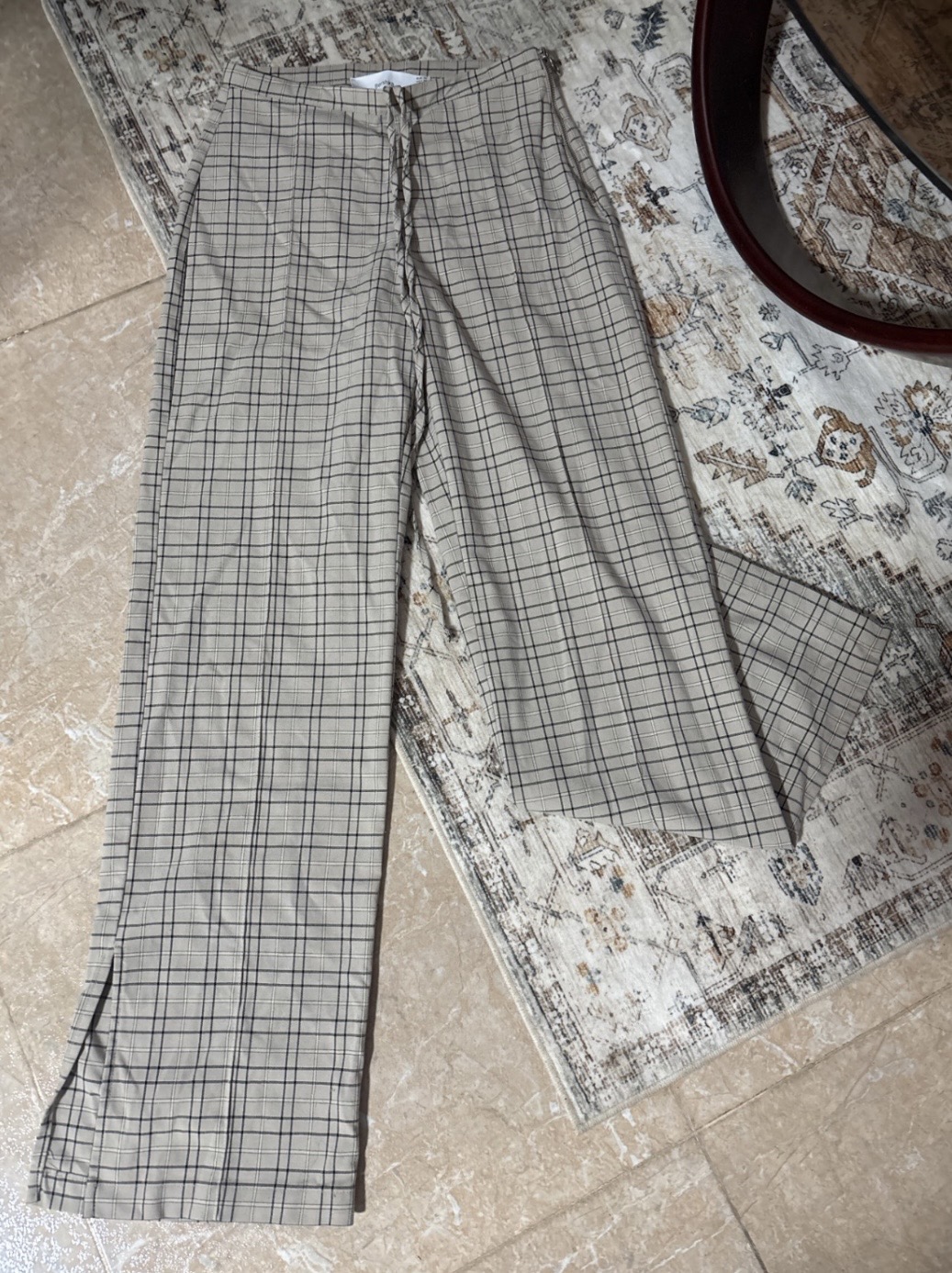 מכנס אלגנט משובץ 36 Bershka – ברשקה יד שנייה בנמיז - Nemyz