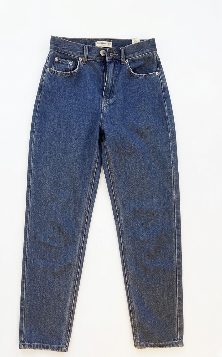גינס כחול בגזרת מאם Pull & Bear - פול אנד בר יד שנייה בנמיז - Nemyz