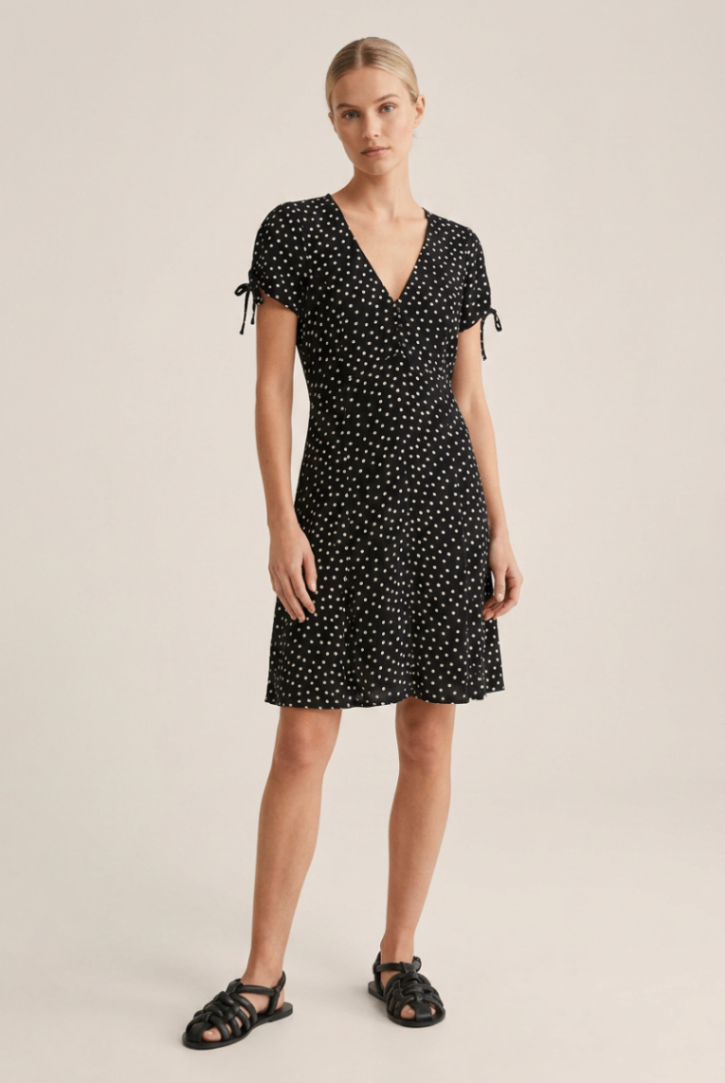 שמלת נקודות מיני H&M - אייץ' אנד אם יד שנייה בנמיז - Nemyz