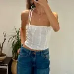 גופיית פשתן קשירה Vrg Grl יד שנייה בנמיז - Nemyz
