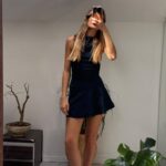 שמלת מיני כחול כהה Bershka – ברשקה יד שנייה בנמיז - Nemyz