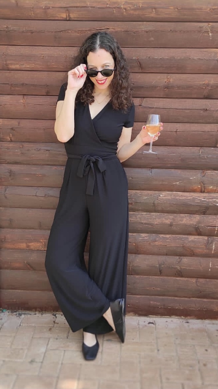 אוברול שחור מעטפת Mango - מנגו יד שנייה בנמיז - Nemyz