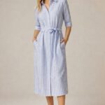 שמלה חדשה פסים Bershka – ברשקה יד שנייה בנמיז - Nemyz