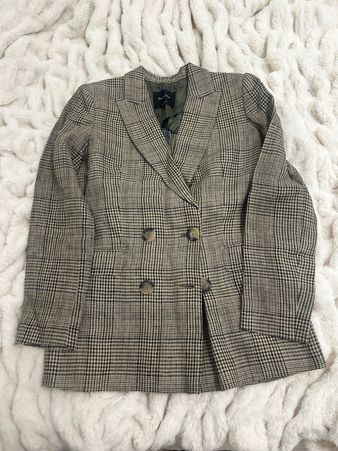 זקט אפור פשתן M Massimo Dutti - מסימו דוטי יד שנייה בנמיז - Nemyz