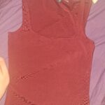 גופייה בורדו בייסיק H&M - אייץ' אנד אם יד שנייה בנמיז - Nemyz