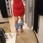שמלה אדומה ברשקה Bershka – ברשקה יד שנייה בנמיז - Nemyz