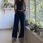 גינס ישר ווש כהה VICTORIA BECKHAM- ויקטוריה בקאהם יד שנייה בנמיז - Nemyz