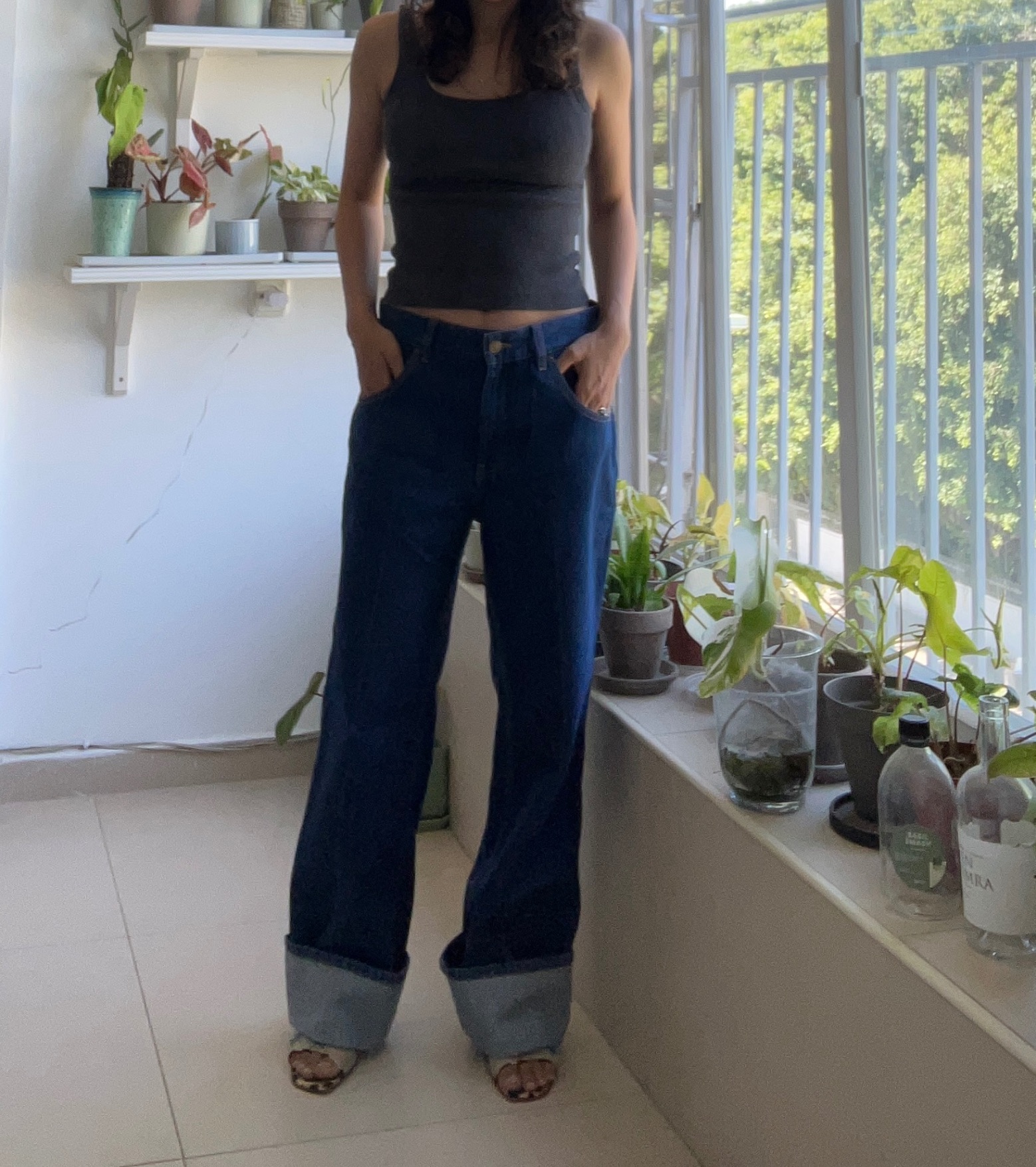 גינס ישר ווש כהה VICTORIA BECKHAM- ויקטוריה בקאהם יד שנייה בנמיז - Nemyz