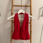 טופ אדום פול אנג בר Pull & Bear - פול אנד בר יד שנייה בנמיז - Nemyz