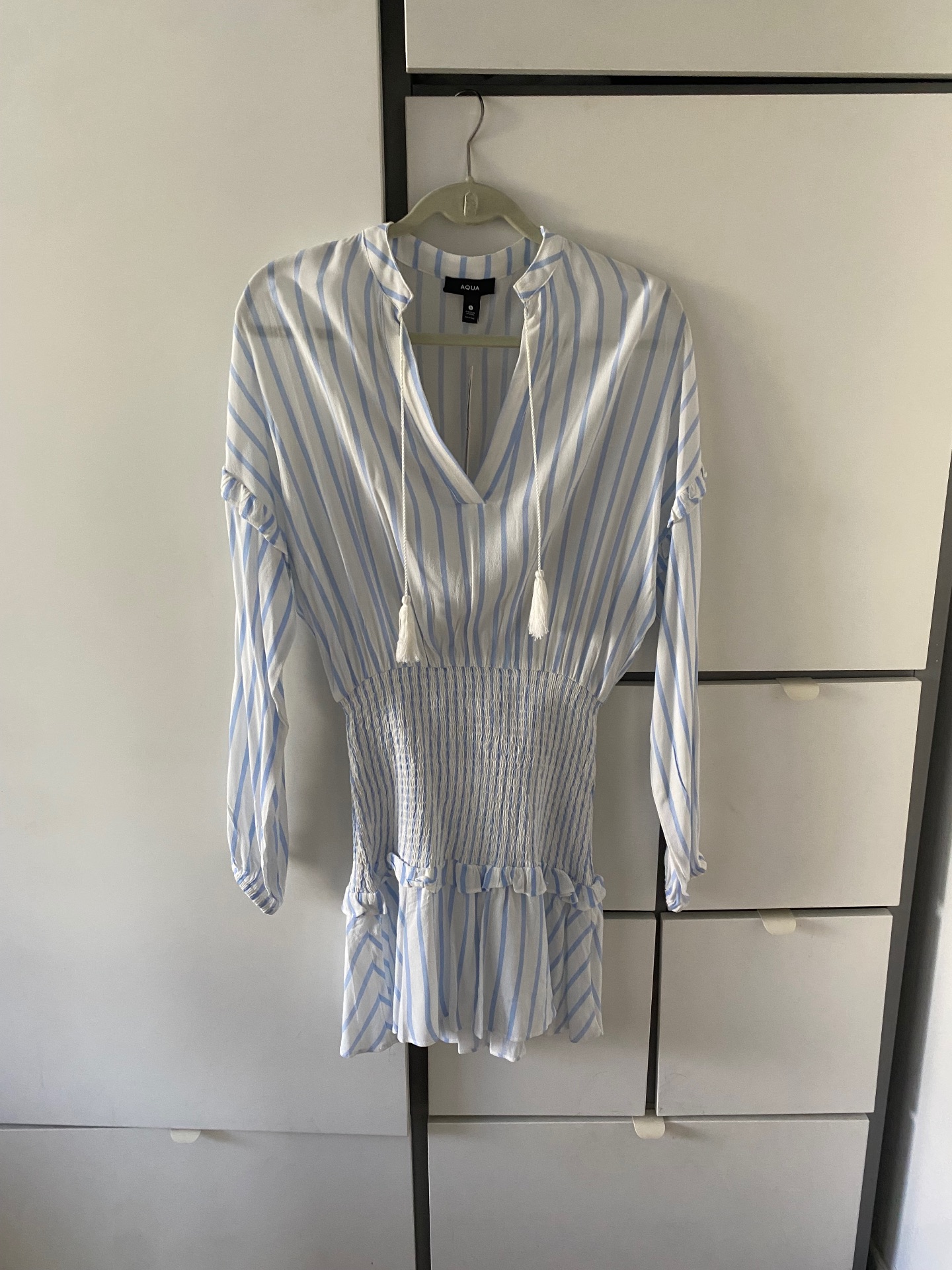 White and blue dress Aqua יד שנייה בנמיז - Nemyz