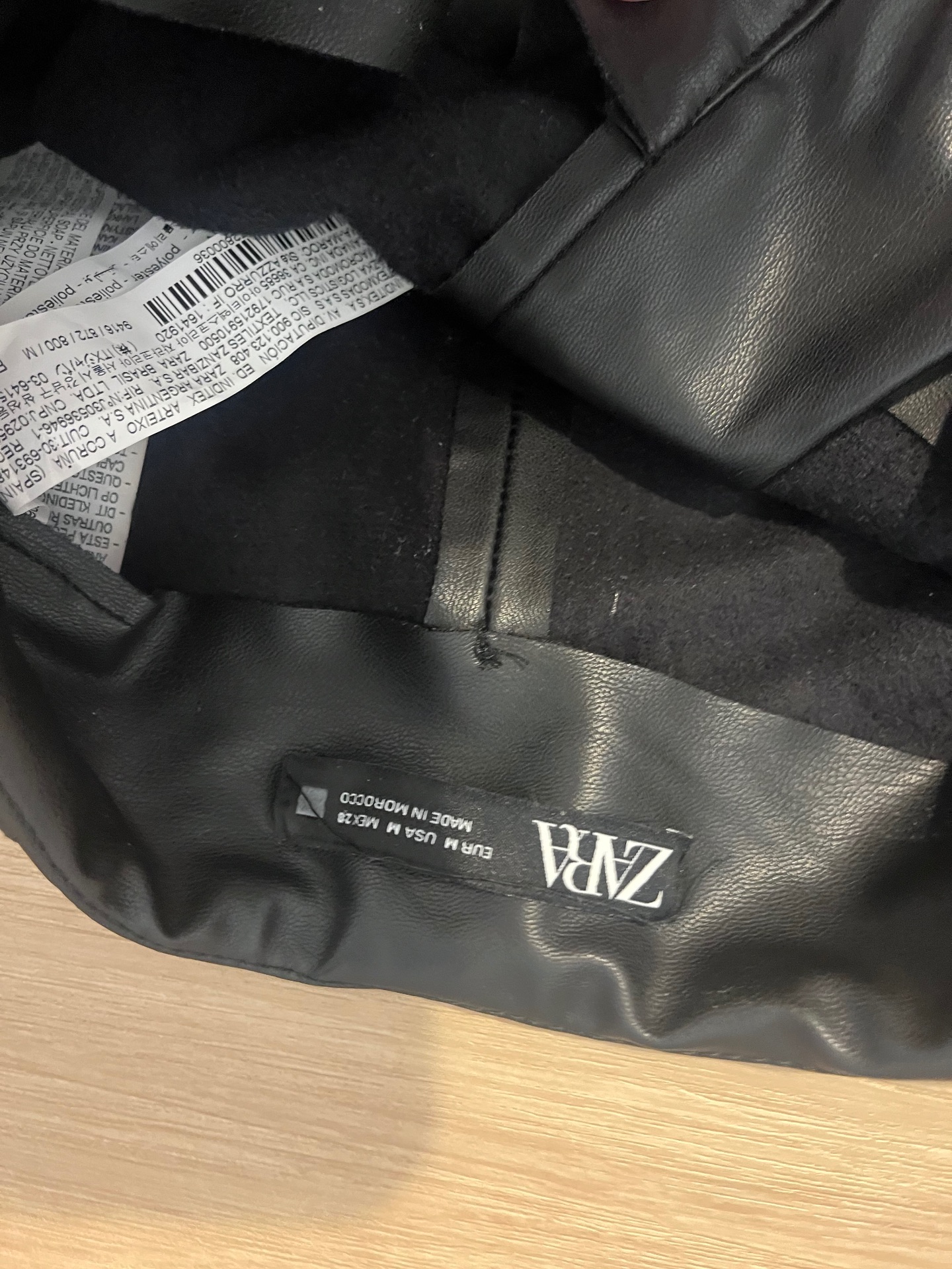 מכנס דמוי עור זארה Zara - זארה יד שנייה בנמיז - Nemyz
