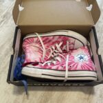 נעלי קונברס ורוד טאי Converse (All-Star) – קונברס (אול-סטאר) יד שנייה בנמיז - Nemyz