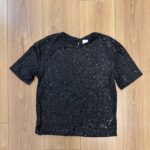 חולצת פאייטים שחורה H&M - אייץ' אנד אם יד שנייה בנמיז - Nemyz