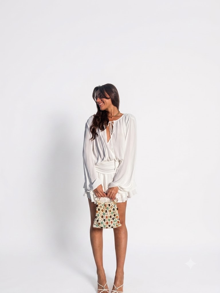 שמלת מיני מבד שיפון Bershka – ברשקה יד שנייה בנמיז - Nemyz